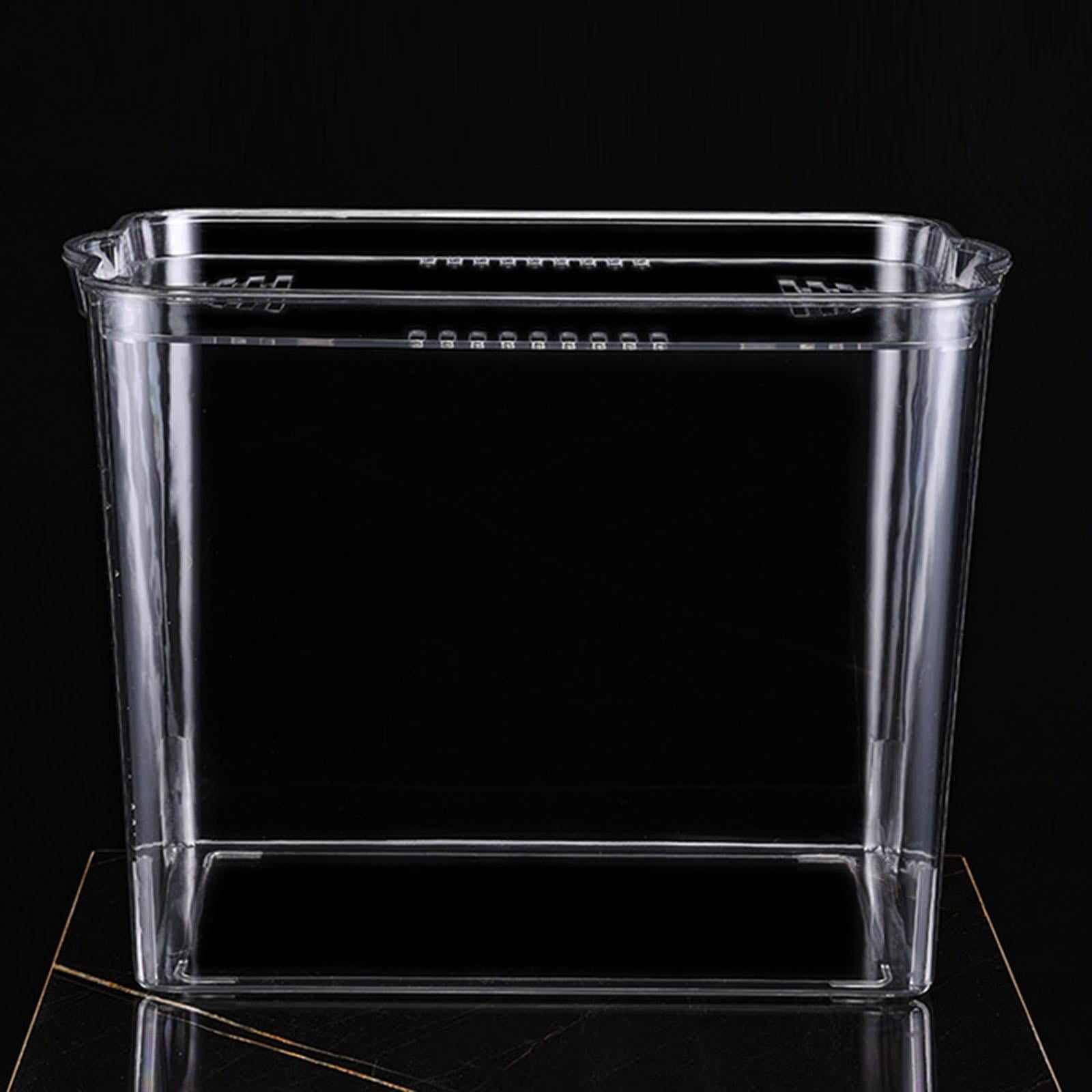 oshhnii Desktop Tank High Aquarium Tank Dresser Desks Coffee Table 36cmx26.5cmx29.5cm