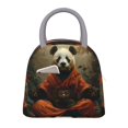 thumbnail image 1 of Balery Jungle Meditating Panda Bolsa de Almuerzo para Mujeres, Caja de Almuerzo, Bolsa de Almuerzo Pequeña Impermeable, Tote de Almuerzo Reutilizable con Gran Capacidad, 1 of 6