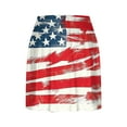 thumbnail image 4 of Moxiu Patriotic Skorts for Women 4th of July Skort American Flag Tennis Skirt Pleated High Waisted Flowy Summer Skorts 2025 Multicolor,S, 4 of 5