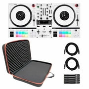 Hercules DJControl Inpulse T7 White Limited Edition DJ Controller with Bag Package