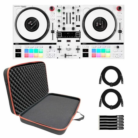 Hercules DJControl Inpulse T7 White Limited Edition DJ Controller with Bag Package