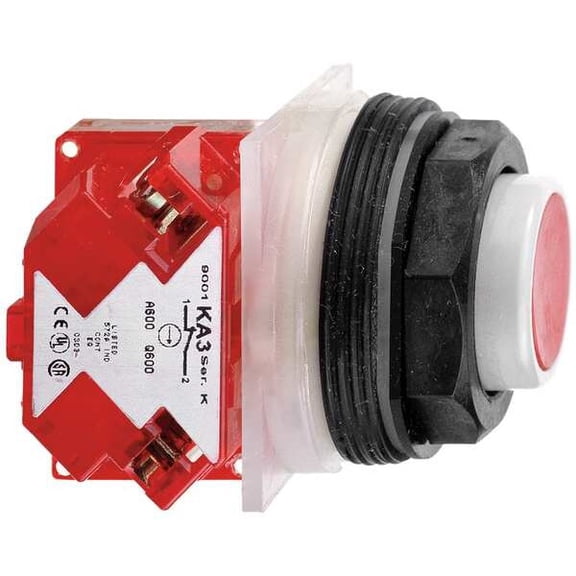 Schneider Electric Push Button Operator, 30 mm, 1NC, Red 9001SKR3RH6