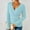 Blue, variant on WMTBSRSW Slim Fitted Tops for Women Ribbed Knit Deep V Neck Wrap Blouse Fashion Botton Long Sleeve Sweater Shirts Pink Small
