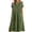 Green, variant on TIHLMK Women's Vintage-style Floral Embroidered Pocket Bohemian Dresses Short Sleeve Crew Neck Summer Dresses