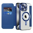 thumbnail image 4 of Ancove for iPhone 13 Pro Max Wallet Case with Card Holder,Magnetic Mag Safe RFID Blocking PU Leather Clear Back Full Body Protective Case Cover for iPhone 13 Pro Max,Darkblue, 4 of 7