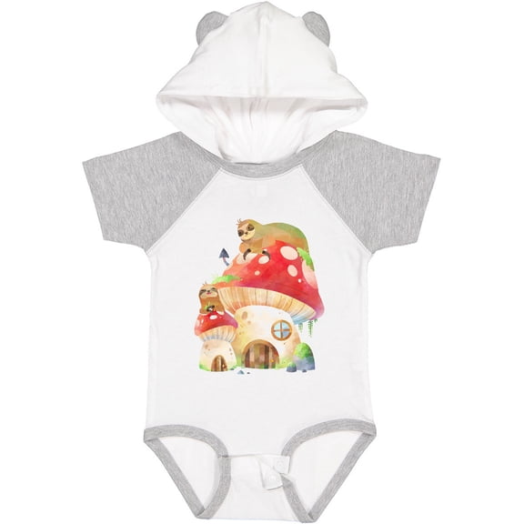 Inktastic Mushroom Cottage Boys or Girls Baby Bodysuit