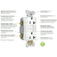 thumbnail image 6 of Spec-Grade Tamper Resistant 15A Self-Test Duplex GFCI, Dark Bronze, 6 of 7