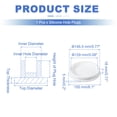 thumbnail image 2 of Tapón de Silicona en Forma de T Uxcell, Diámetro 145 mm/5.71 Pulgadas, Tapón de Silicona Impermeable Reutilizable, Tapón Redondo de Sellado para Equipos de Tuberías, Blanco, 2 of 7