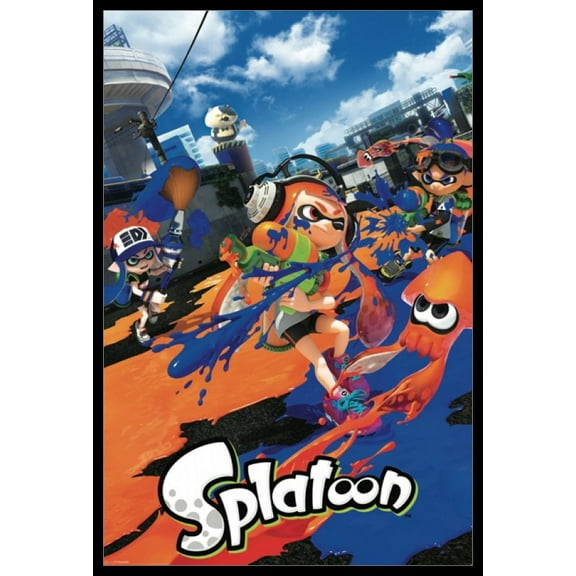Splatoon Laminated & Framed Poster (24 x 36)