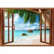 thumbnail image 1 of Diamond (DE1853) Square Window View​ Seashore Immagine di strass (B017) 45x60cm Hugtrwg Para estrenar, 1 of 1
