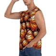 thumbnail image 3 of Balery Vintage Basketball Camisetas sin mangas para hombre, absorbe la humedad y protege contra el mal olor.-X-Large, 3 of 7