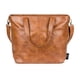 thumbnail image 2 of Bolsa de piel sintética marrón, sencilla y moderna, grande, para portátil de 17 pulgadas, 2 of 9
