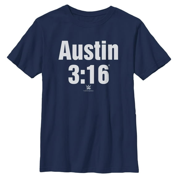 Boys WWE Stone Cold Steve Austin 3:16 White Logo T Shirt