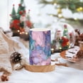 thumbnail image 2 of Yayeee Flameless Candles with Remote Flickering Battery Operated Multi Color Changing, Pink Marble Pattern, 2 of 7