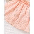 thumbnail image 5 of Infant Baby Girls Clothes 6 Months Girls Outfits 9 Months Girls Sleeveless Suspender Top Shorts 2PCS Summer Clothing Set Pink, 5 of 7