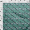 thumbnail image 2 of oneOone Silk Tabby Fabric Leaves Block Printed Craft Fabric BTY 42 Inch Wide, 2 of 4