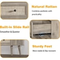 thumbnail image 5 of FANRAL 6 Drawers Dresser Rattan Dresser for Bedroom,Wooden Chest of Drawers Modern Dresser for Closet,Gray Dresser, 5 of 6