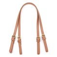 thumbnail image 1 of 2pcs Handbag PU Leather Flexible Ropes Messenger Bag Straps Crossbody Pack Wallet Decoration Replacing Parts DIY Accessory 71cm Brown, 1 of 8