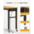 thumbnail image 4 of 60" Adjustable Workbench with Wheels, Heavy Duty Bamboo Wood Work Bench 2200 Lbs Load Capacity, Work Table with Power Outlet for Home Office Garage Workshop, 4 of 6