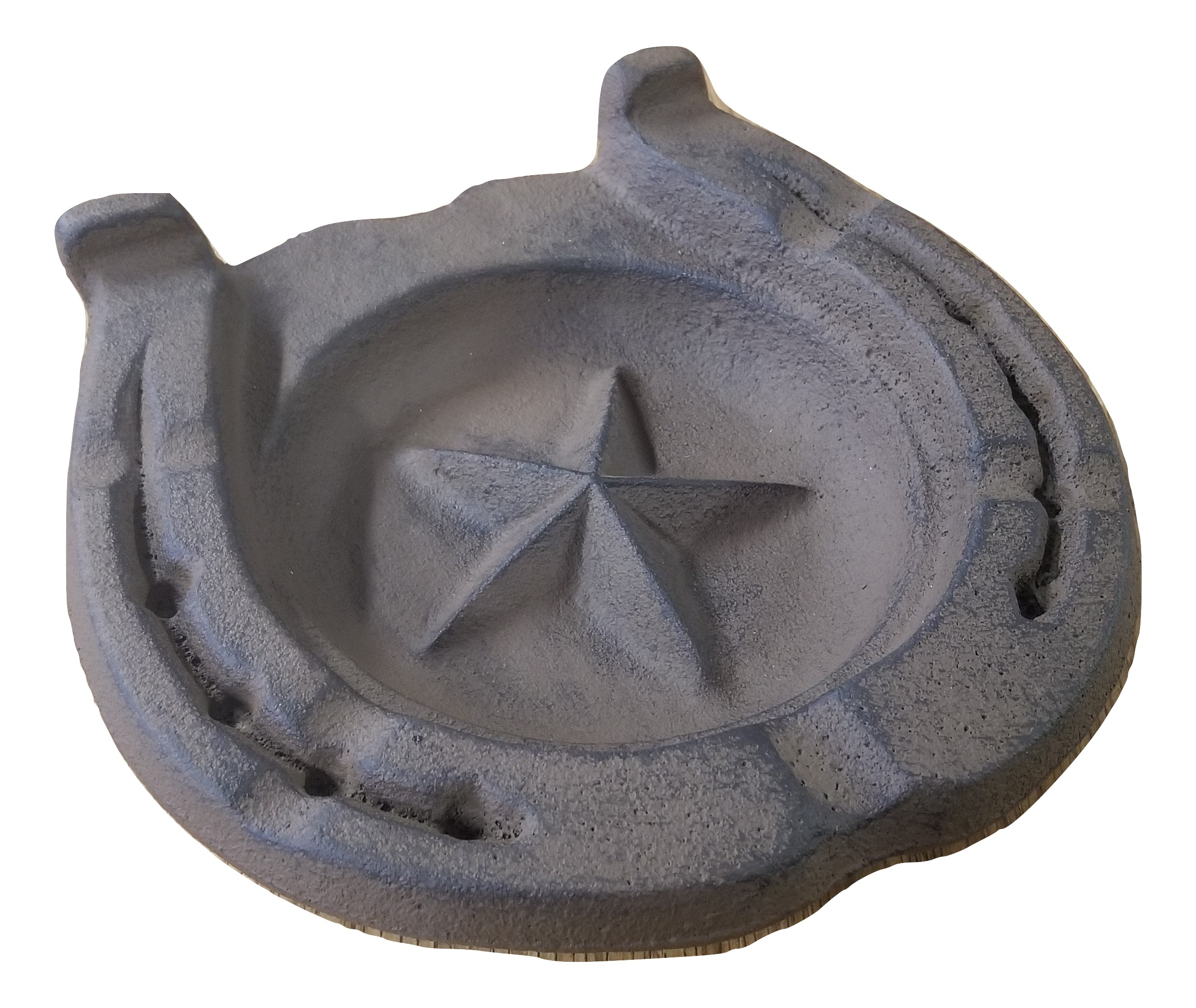 Cast Iron Clydesdale Horseshoe Ashtray Heavy Duty