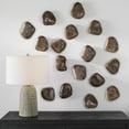 thumbnail image 4 of Uttermost Pebbles Contemporary Wood Wall Decor in Walnut (Set of 9), 4 of 4