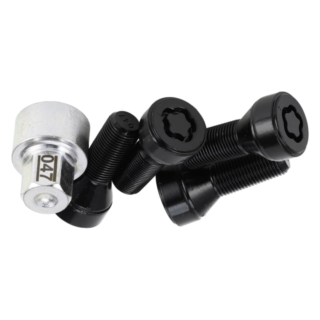 1 Set Wheel Lock Lugnut for BMW #047 Anti-theft Screw Nut Removal Key Socket with M14x1.25 Bolt