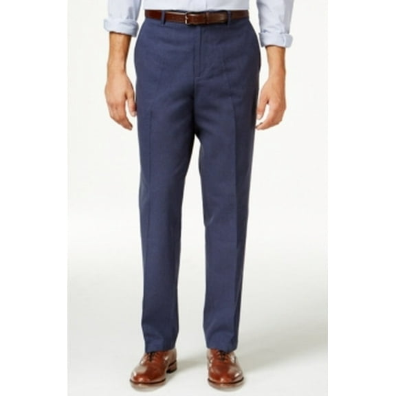 Tasso Elba Island NEW Blue Mens Size 32x30 Flat Front Dress Pants