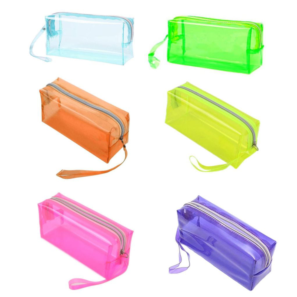Clear Pencil Case, Large Clear Pencil Case With Adhesive, Clear Transparent  Plastic Kids Pencil Pouch For Girls Boys Students Exam 200 Index Tabs (1pc