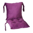 thumbnail image 2 of Cojín para silla, alfombrilla para silla con respaldo, almohadilla decorativa cómoda y ligera para Púrpura, 2 of 9