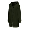 thumbnail image 6 of Gyexs Womens Oversized Hoodies Cotton Jacket Pullover Warm Zip Up Hoodies Plus Size Y2K Streetwear Sweatshirt Pockets Outfits, Army Green, Size L, 6 of 8