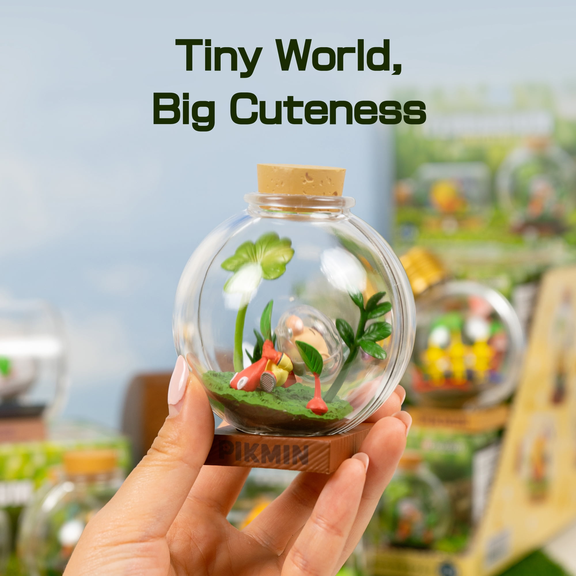 Hamee RE-MENT Pikmin Blind Box Miniature Figure Set for Birthday Gift, Party Favor, Collectible Toy (Pikmin Terrarium Collection) – 1 Pc. Mystery Box
