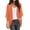 Orange, variant on Women's Solid Elegant Puff Sleeve Cardigan, Loose Cover - Up, Casual Blouse Tops, Suitable for Spring/Summer/Autumn