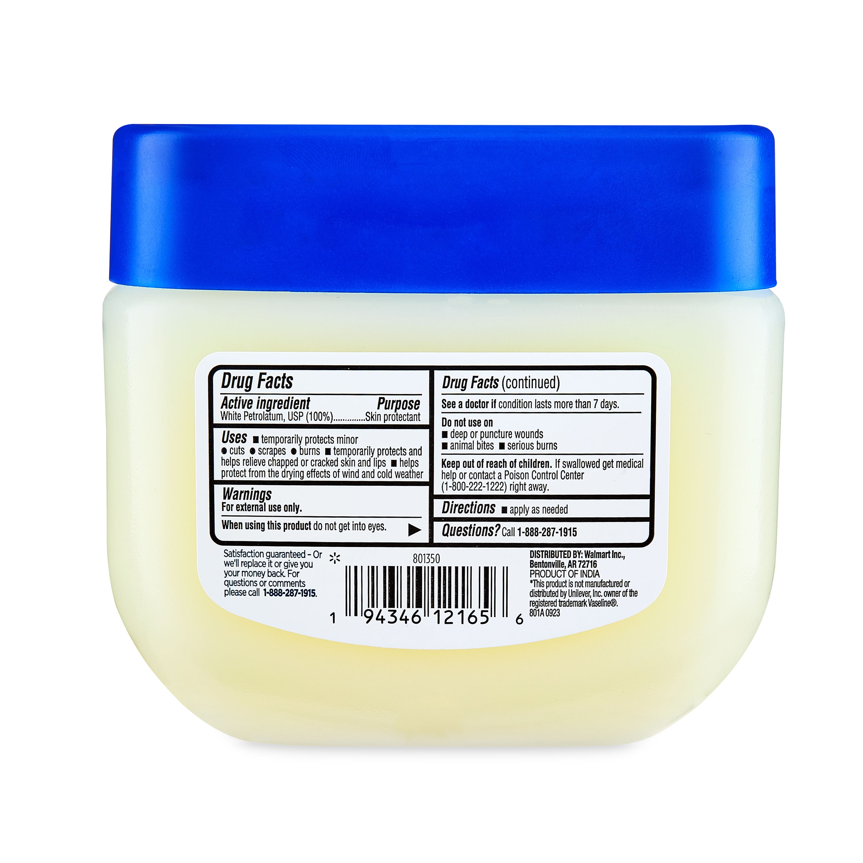 Equate Petroleum Jelly, Skin Protectant, 13 oz, Compare to Vaseline®