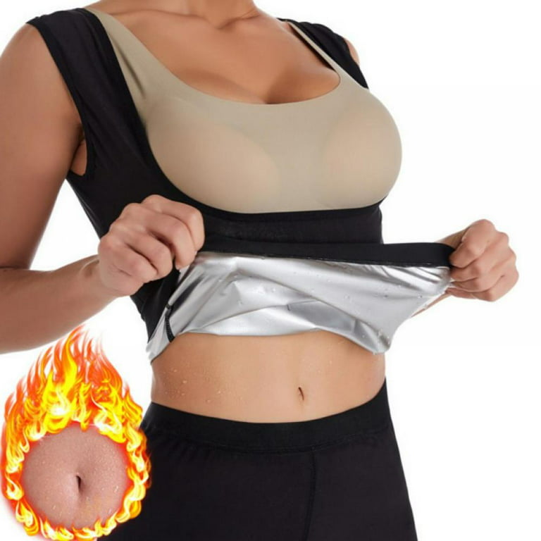 Womens Hot Body Shaper, Stomach Fat Burner, Tummy Control Shapewear, Best  Abdominal Trainer, Workout Sauna Suit, Neoprene Slimmimg Compression Vest  for Weight Loss 