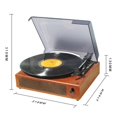 thumbnail image 5 of Tocadiscos de Vinilo Sailing Reproductor de LP Bluetooth 2 Altavoces Incorporados 3 velocidades, 5 of 5