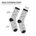 thumbnail image 3 of KLL Pandas Between Clouds and Stars Print Cool Socks Men's Women's Crew Socks Funny Crazy Novelty Stockings, 3 of 7
