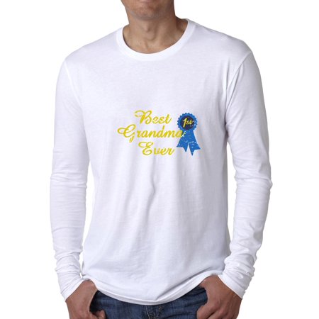 Best Grandma Ever - First Place Ribbon Prize Men's Long Sleeve (The Best Place Ever)