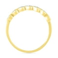 thumbnail image 3 of DGOLD 10kt Yellow Gold Round White Diamond Fluttering Heart Band Ring (1/10 cttw), 3 of 4