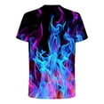 thumbnail image 5 of Njoeus Graphic Tees Men, Mens Undershirts Shirts for Men Cool 3D Flame Print Funny Graphic Tee Shirt Summer Casual Short Sleeve Shirts Tops Workout Tops On Clearance, 5 of 5