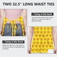 thumbnail image 6 of Yellow Sunflower Flower Pattern Apron-Garden Aprons for Women with Pockets-Cotton Linen Waterproof Kitchen Cooking Gardening Aprons Adjustable for Kitchen,Cooking,BBQ and Salon 33x27 Inch, 6 of 7
