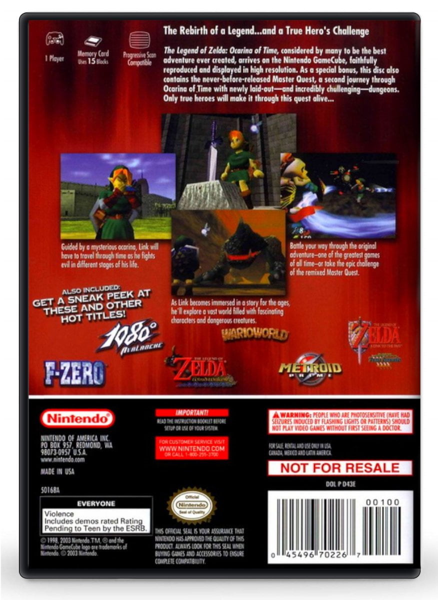 The Legend of Zelda: Ocarina of Time / Master Quest cover or