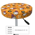 thumbnail image 4 of Balery Halloween Witches Gnome Fundas de asiento para taburete de bar redondo de tela de terciopelo ajustables que protegen de arañazos y manchas para sillas de 14 a 17 pulgadas.-14 inch, 4 of 7