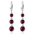 thumbnail image 2 of Galaxy Gold 14k White Gold Chandelier Earrings with Amethysts, 2 of 3