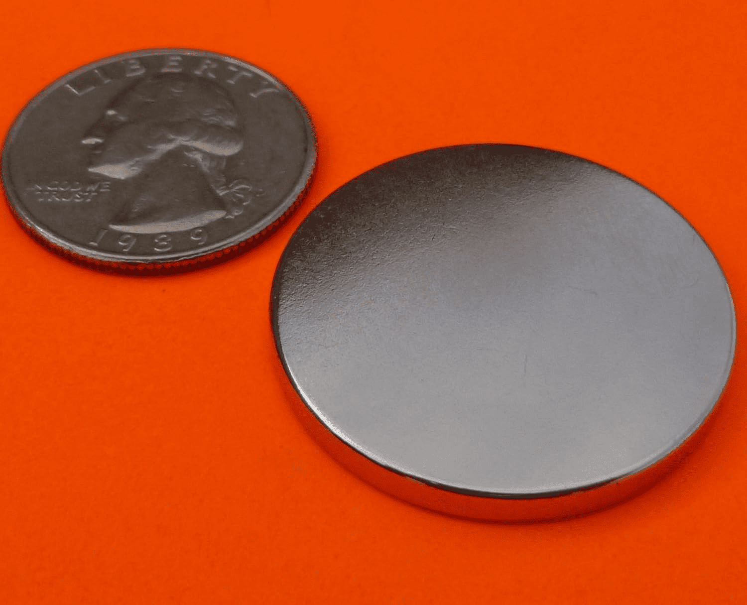 24pc NdFeB Disc Magnets – 1.26" x 1/8" Neodymium with Red Pole Mark – Durable Retention for Technical and Industrial Use