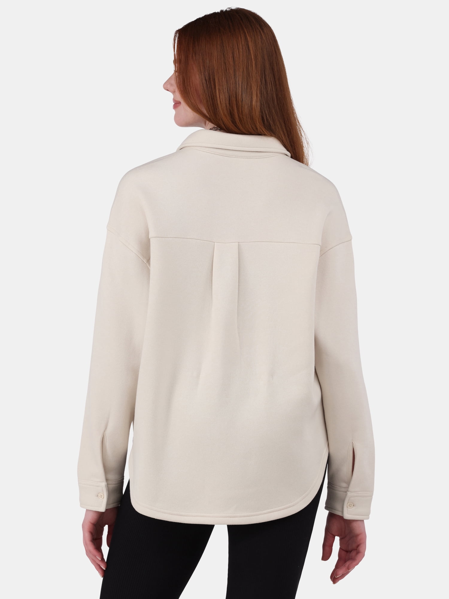 No Boundaries Fleece Shacket, Women's and Women's Plus