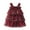 D-Red, variant on Ulitacool Girls Holiday Dresses Round Neck Sleeveless Floral Holiday Party Outfit Tiered Mesh Dress Dance Party Dresses Lovely Playsuit Pink 2-3 Years