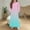 Green, variant on ATOGUTA Girls Maxi Dress Long Sleeve Crew Neck A-Line Casual Party Dresses with Pockets Size 4T-14, Blue