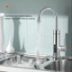 thumbnail image 2 of Calentador de agua eléctrico 3000W 220V / 110V Mezclador de frío caliente IPX4 Impermeable Faucet LED Pantalla digital Digital Cuenca Tap 30-60 ℃ cubierta plata Estados Unidos Inevent HA012271-05B, 2 of 7
