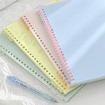 Hemoton 10pcs Plastic Binding Combs 30 Hole Click Binding Ring Spiral Book Binder Coils for Loose Leaf Notebooks Office School Business Supplies