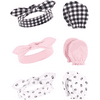 Hudson Baby Unisex Cotton Headband and Scratch Mitten Set